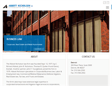 Tablet Screenshot of abbottnicholson.com